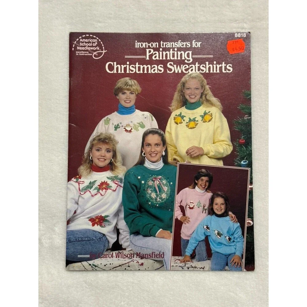 Iron on Transfers Painting Christmas Sweatshirts Book Carol Wilson Mansfield